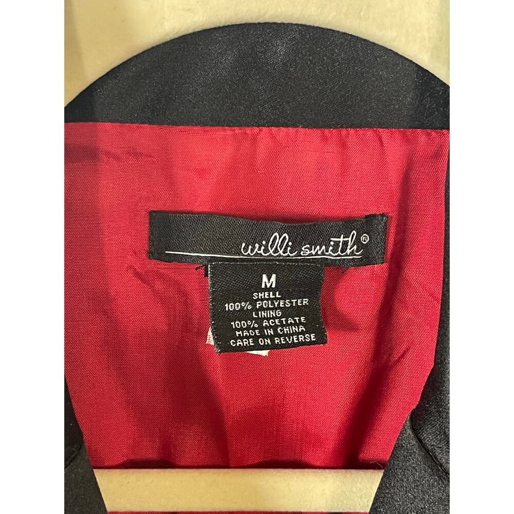 Women’s Willi Smith Lined Belted Jacket Coat Size Medium - Picture 6 of 6
